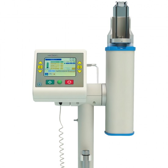 Inyector Medtron Accutron HP un cabezal, Modelo HP832, alimentación eléctrica.