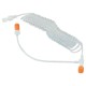 Tubo conector conector Antmed 680304 en T en espiral MR de 250 cm con válvula de retención simple para inyector Antmed IMR ImaStar - compatible Medrad MRI Spectris Solaris